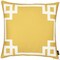 Homeroots Yellow & White Geometric Decorative Throw Pillow Cover 18 x 18 in. 355339 - alternate 3